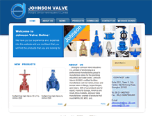 Tablet Screenshot of johnsonvalve.com
